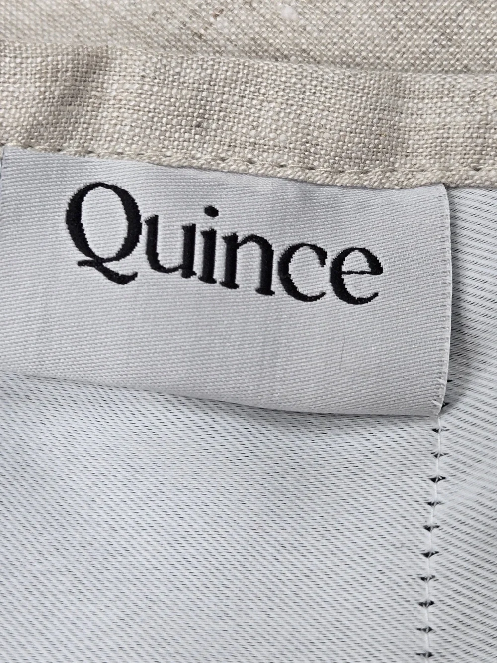 NWT QUINCE Set Of 2 48x84 European Linen True Blackout Curtains Flax 9989